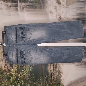 Mens Irreverent designer denim blue jeans 38 x 30